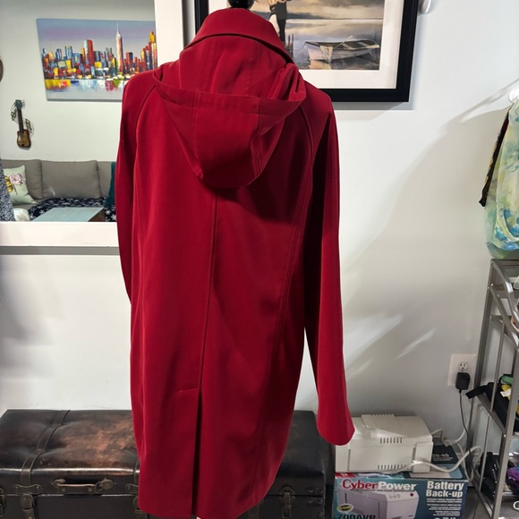 ❤️London Fog Red Riding Hood Rain Trench Coat-Small - Picture 4 of 6